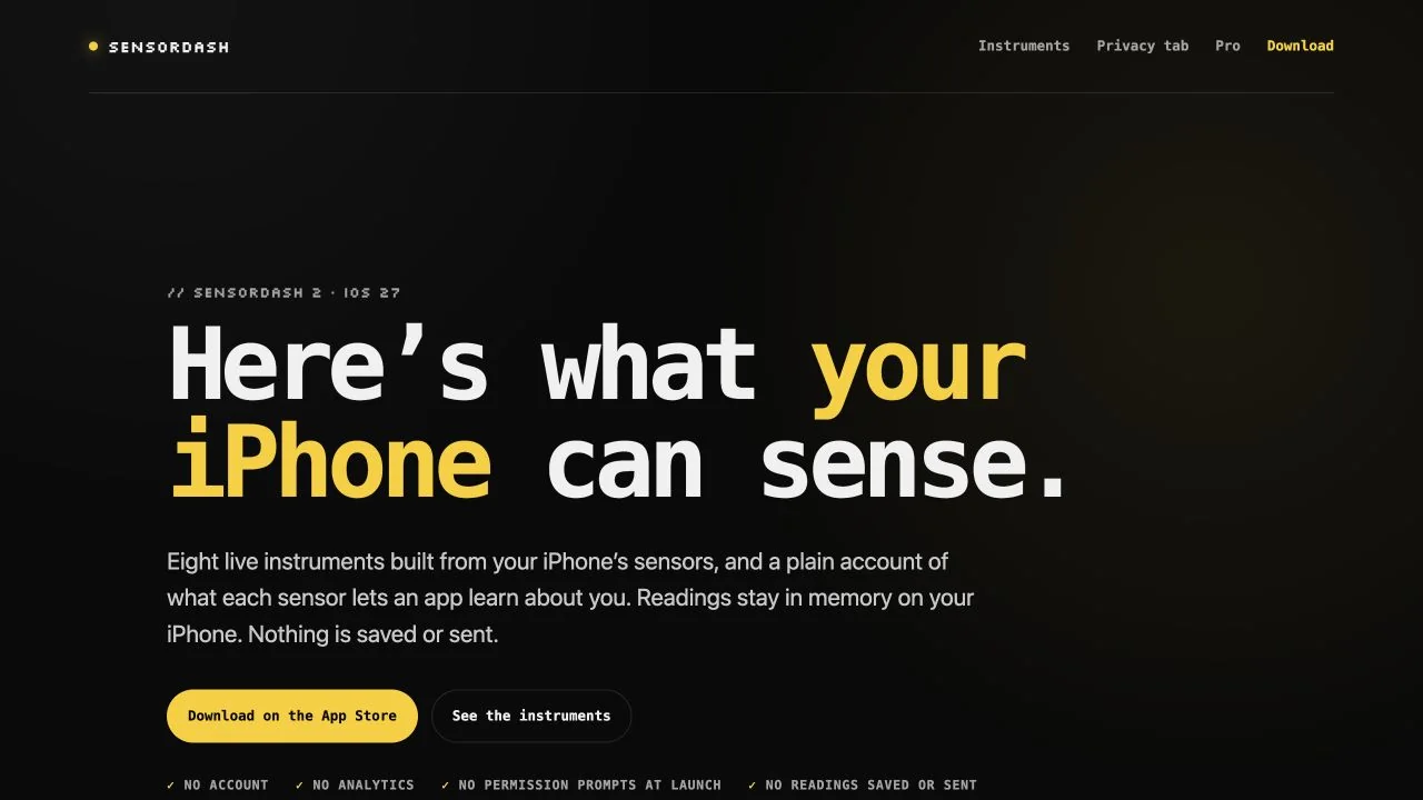SensorDash’s sensor dashboard